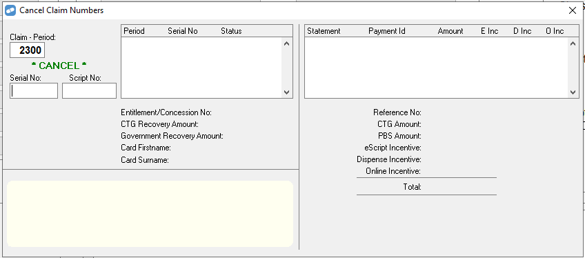 How to cancel specific claim numbers – Knowledge base