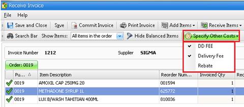 Transfer Out with other costs